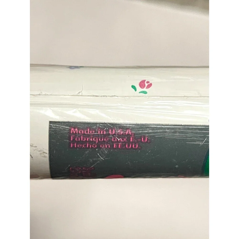 NOS Vtg '94 Rubbermaid Contact Paper Country Heart N Flowers Shelf Liner 3yds
